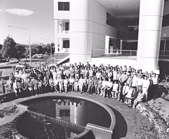 Staff of the ATO's Wollongong branch gather for a group photograph to mark its opening.