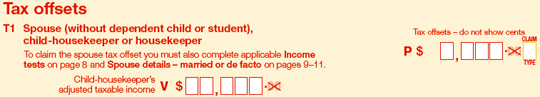 Question T1 image from tax return for individuals form.