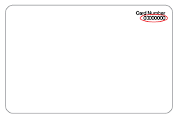 An example of the back of a SA driver licence that shows the Card number circled.