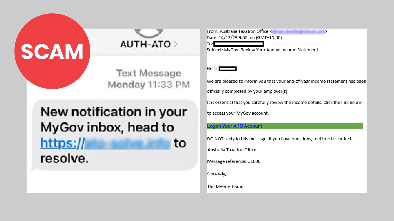 Scam alert for MyGov.