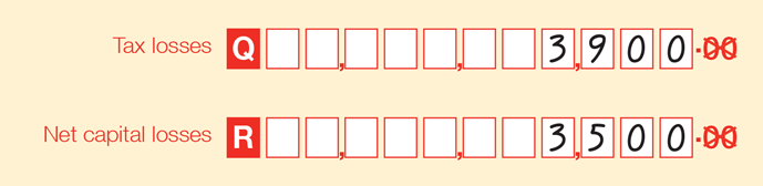 An example of completing item 3 part C on the schedule.