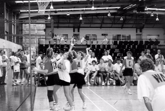 Competition during the Interstate Sporting Carnival in Perth, 1992.