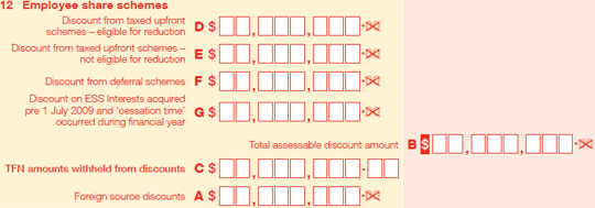 Question 12 image from Tax return for individuals form