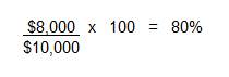 Work-related expenses total of B7(a) to B7(c) divided by total annual allowance B6(b) multiplied by 100