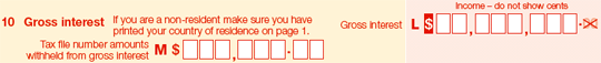 Question 10 image from tax return for individuals form