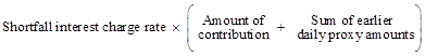 Formula for associated earnings for each contribution in your FHSS releasable contributions amount