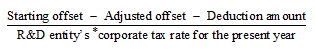 The *R&D entity must include, in the entity's assessable income for the present year, the sum of the following amounts for each offset year relating to the clawback amount