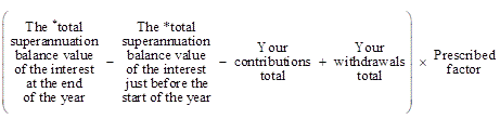relevant superannuation earnings formula