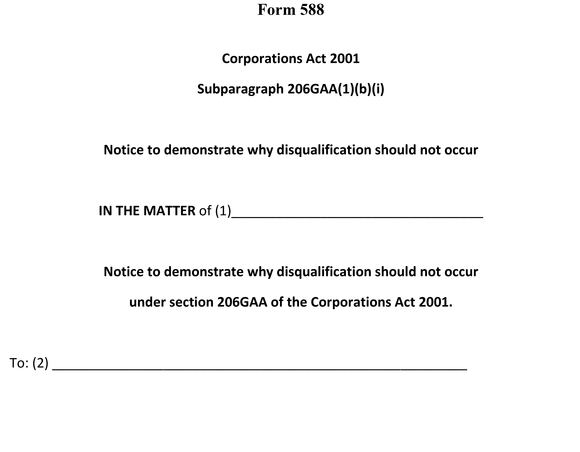 Form 588a