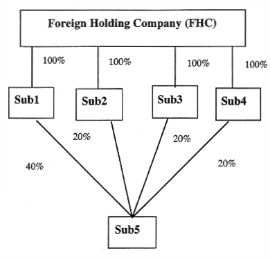 Foreign holding company - wholly owned subsidiaries - example 4