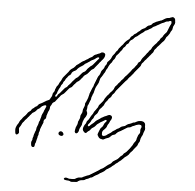 Signature of Assistant Commissioner Parker Brigg