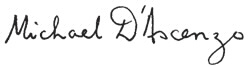 Michael D'Ascenzo signature