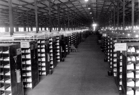 Sydney branch Bunnerong storage facility at Maroubra. The ATO received and had to store a vast amount of paper.