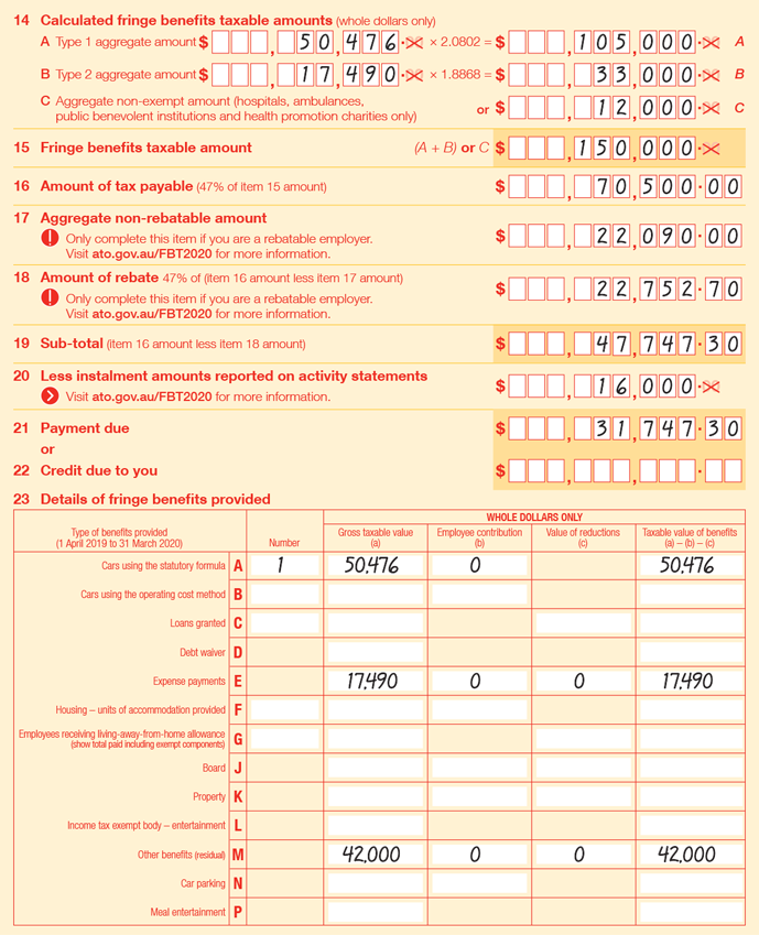 Non Rebatable Amount